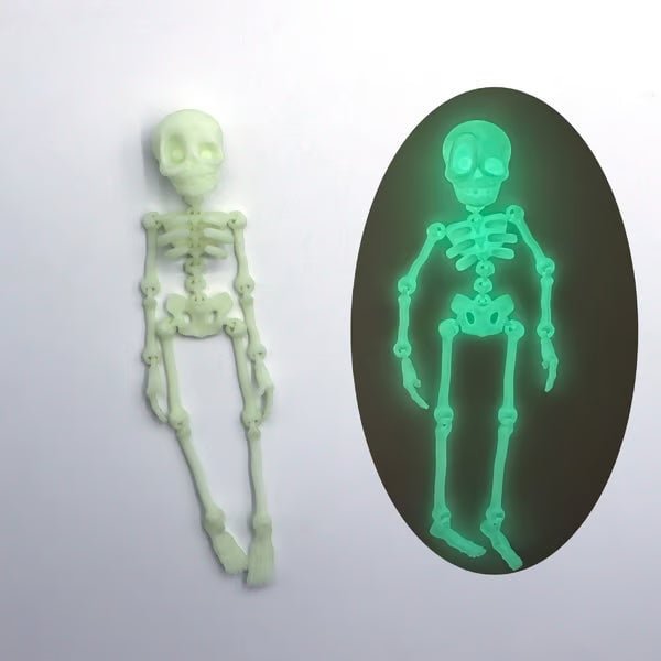 🎃Halloween Hot Sale ✨3D Printed Vintage Skeleton Magnetic Figurine 🎃
