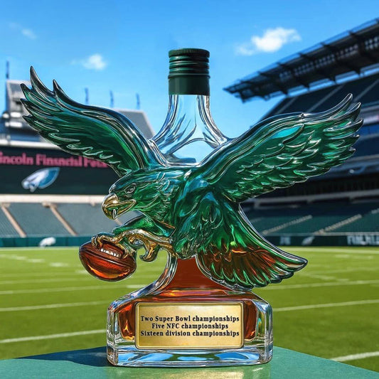 🦅 Midnight Green Glory – Limited-Edition Philadelphia Football Whiskey Bottle🏈