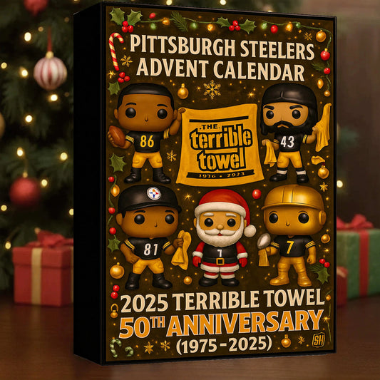 🎄 Steel City Black & Gold Advent Calendar 2025 – 50 Years of Game-Day Towel Tradition 🎄