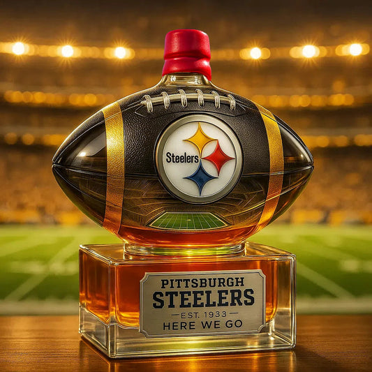 🏈 Steel City Pride, Poured in Gold — Limited-Edition Whiskey Bottle✨