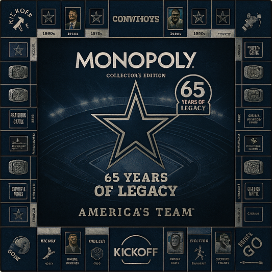 65 Years of Dallas Football Legacy – Collector’s Edition Monopoly 🏈