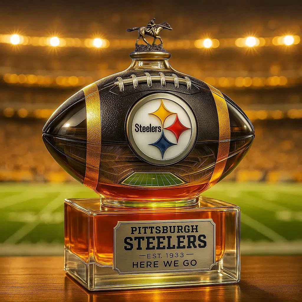 🏈 Steel City Pride, Poured in Gold — Limited-Edition Whiskey Bottle✨