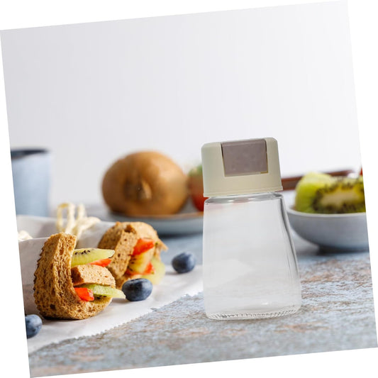 4pcs Press-type Seasoning Dispenser Jar Transparent Measuring Spice Containers for Kitchen Spice Metering Bottles for Healthy Cooking