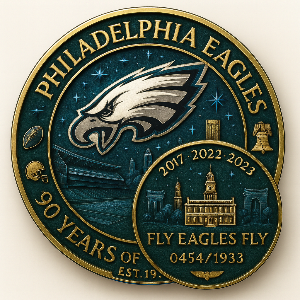 Philadelphia Eagles 92nd Anniversary Commemorative Coin