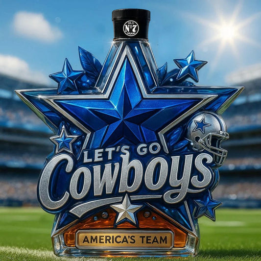 ✨ Limited Edition Lone Star Blue Football Tribute Whiskey Bottle 🏈