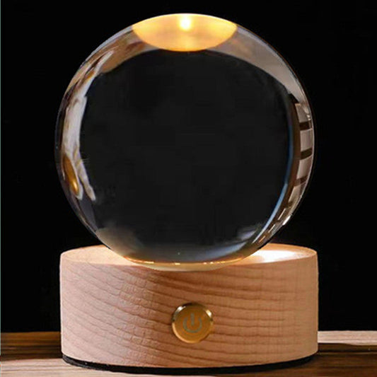 💝Custom Crystal Ball with Lamp,Customizable Gifts,3D Crystal Photo Personalized🎁