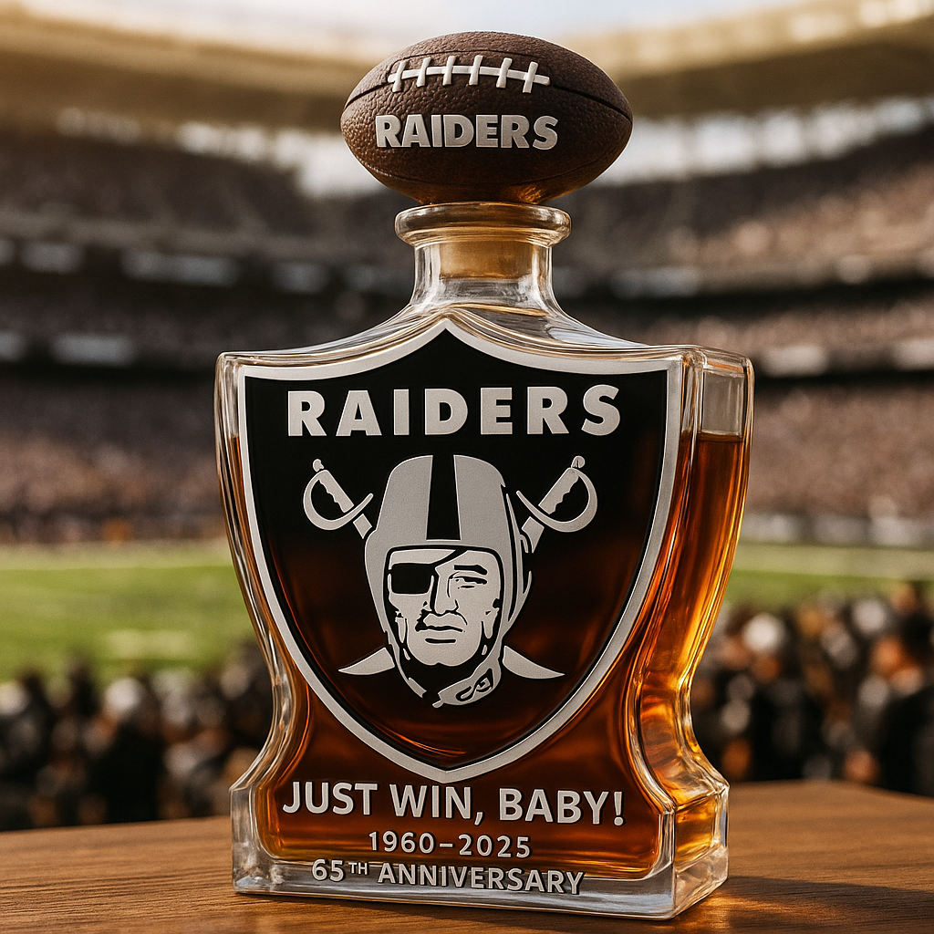 Silver & Black 65th Year Tribute Whiskey Decanter – Limited Collector’s Edition