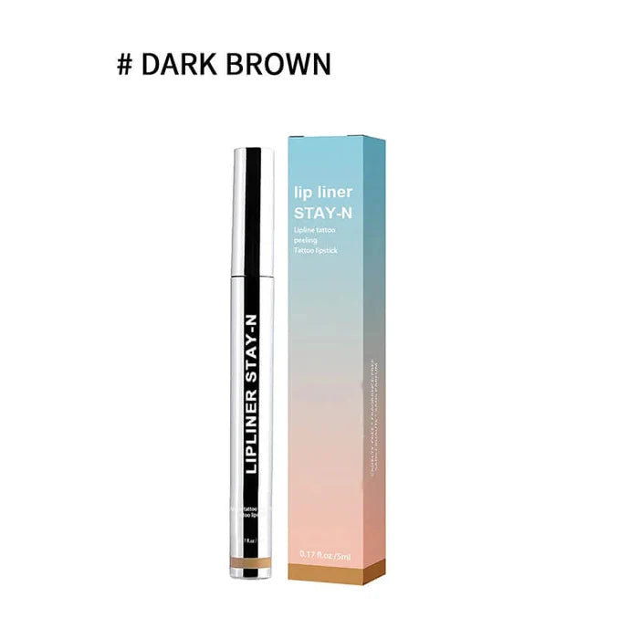 Peel-Off Lip Liner Stain - All Day & Night Lipliner with Hyaluronic Acid & Vitamin E - Long Lasting Formula