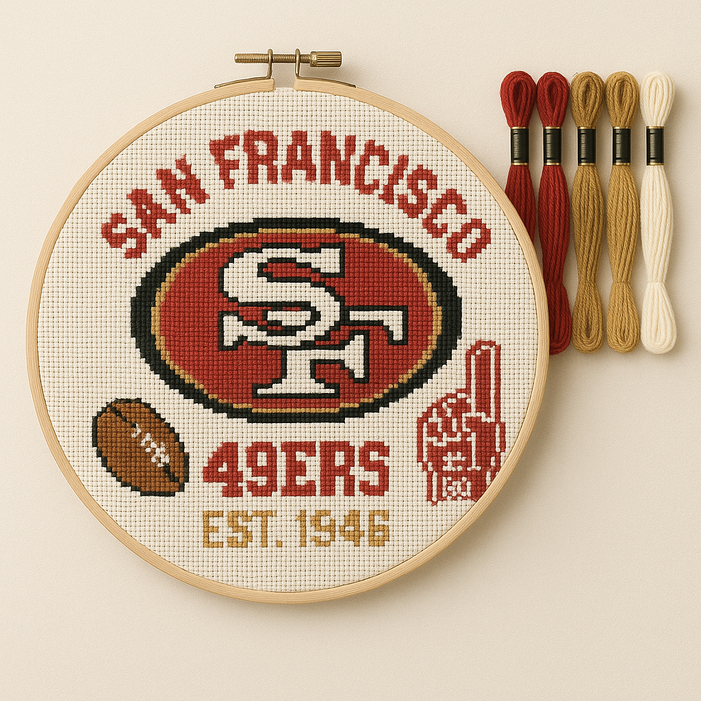 🧵Football Team Cross Stitch Kit – DIY Fan Edition