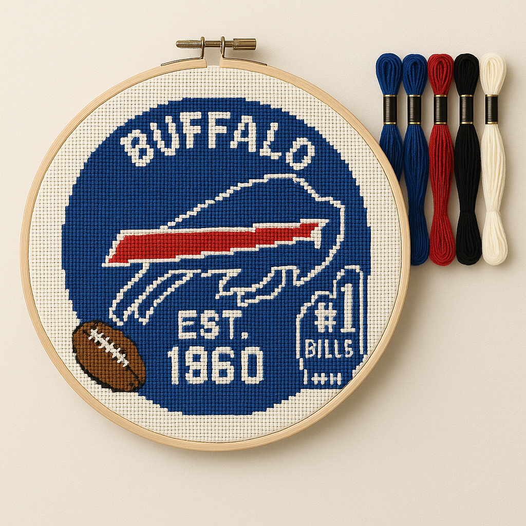 🧵Football Team Cross Stitch Kit – DIY Fan Edition