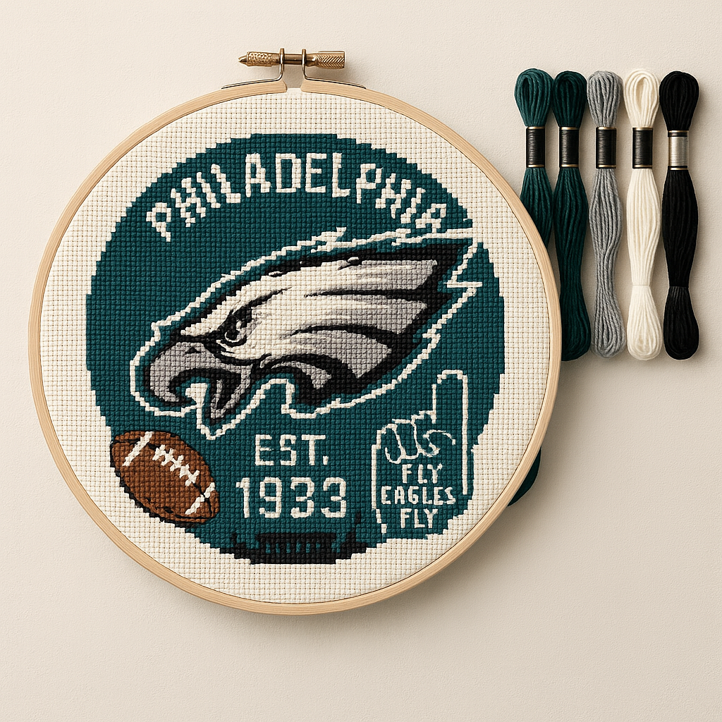 🧵Football Team Cross Stitch Kit – DIY Fan Edition