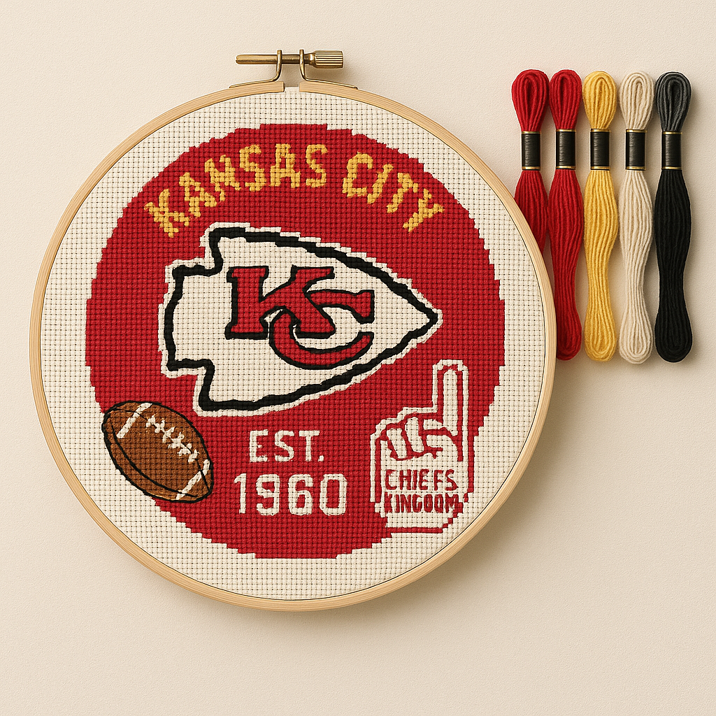 🧵Football Team Cross Stitch Kit – DIY Fan Edition