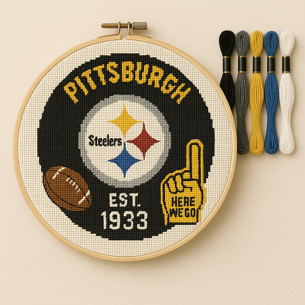 🧵Football Team Cross Stitch Kit – DIY Fan Edition