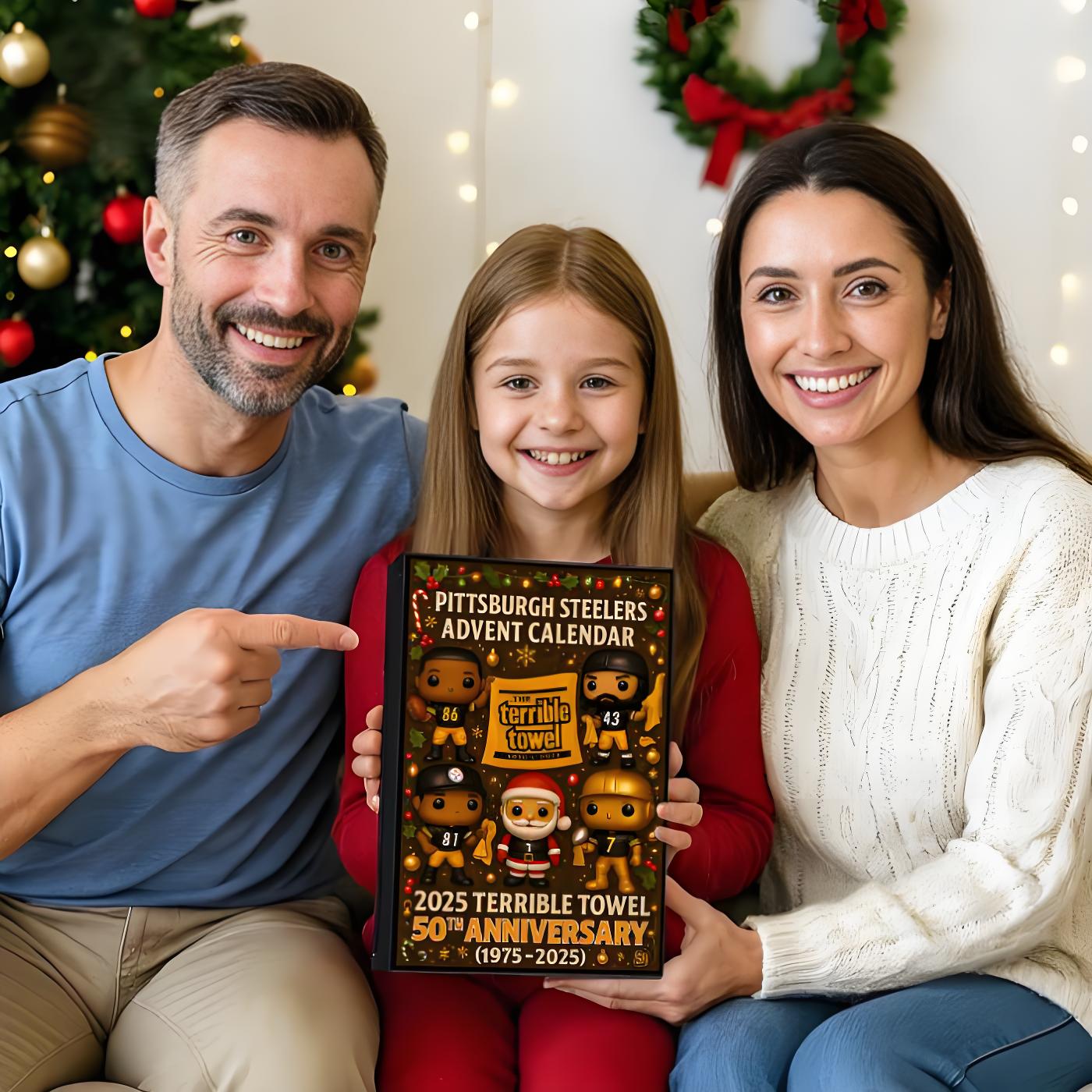 🎄 Steel City Black & Gold Advent Calendar 2025 – 50 Years of Game-Day Towel Tradition 🎄
