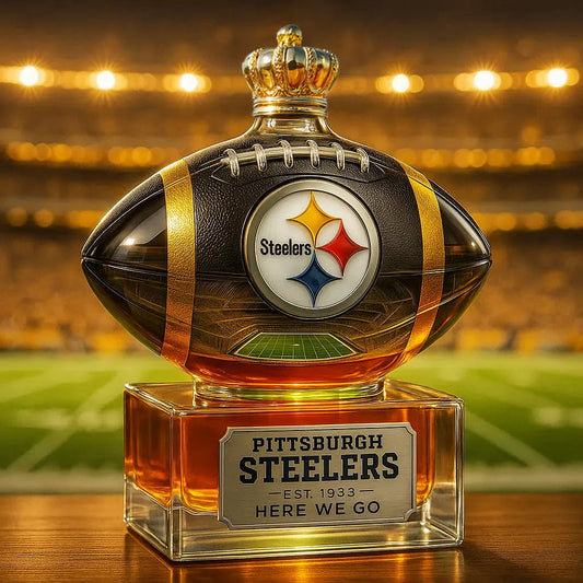 🏈  Steel City Pride, Poured in Gold — Limited-Edition Whiskey Bottle✨