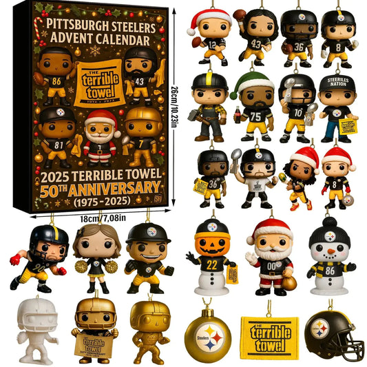 🎄 Steel City Black & Gold Advent Calendar 2025 – 50 Years of Game-Day Towel Tradition 🎄