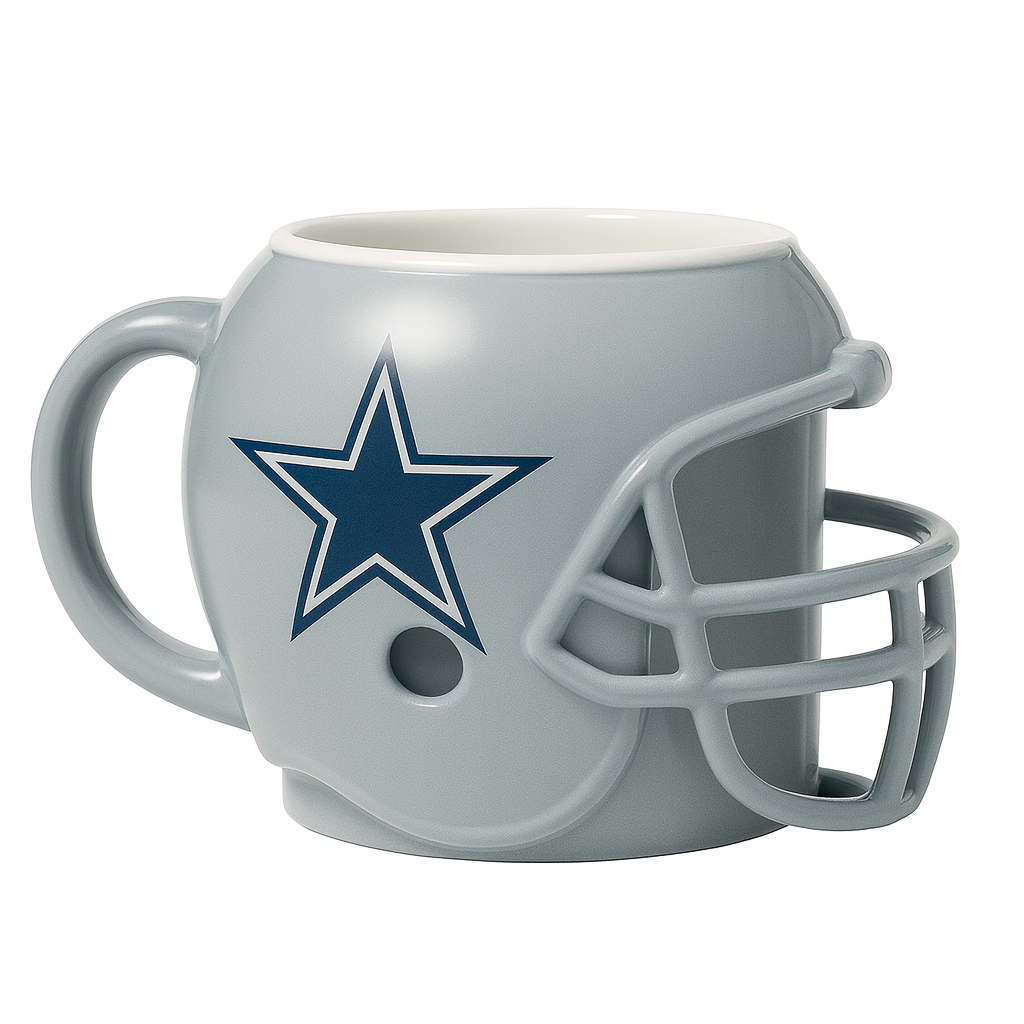 🏈Dallas Cowboys Helmet-Shaped Mug with Premium Gift Box – Collectible & Functional Fan Cup