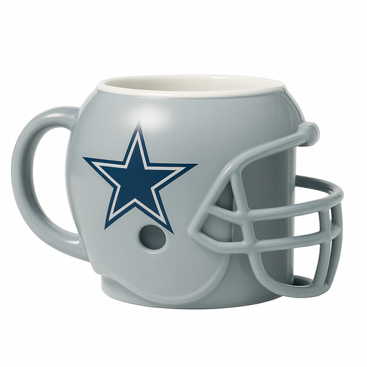 🏈Dallas Cowboys Helmet-Shaped Mug with Premium Gift Box – Collectible & Functional Fan Cup