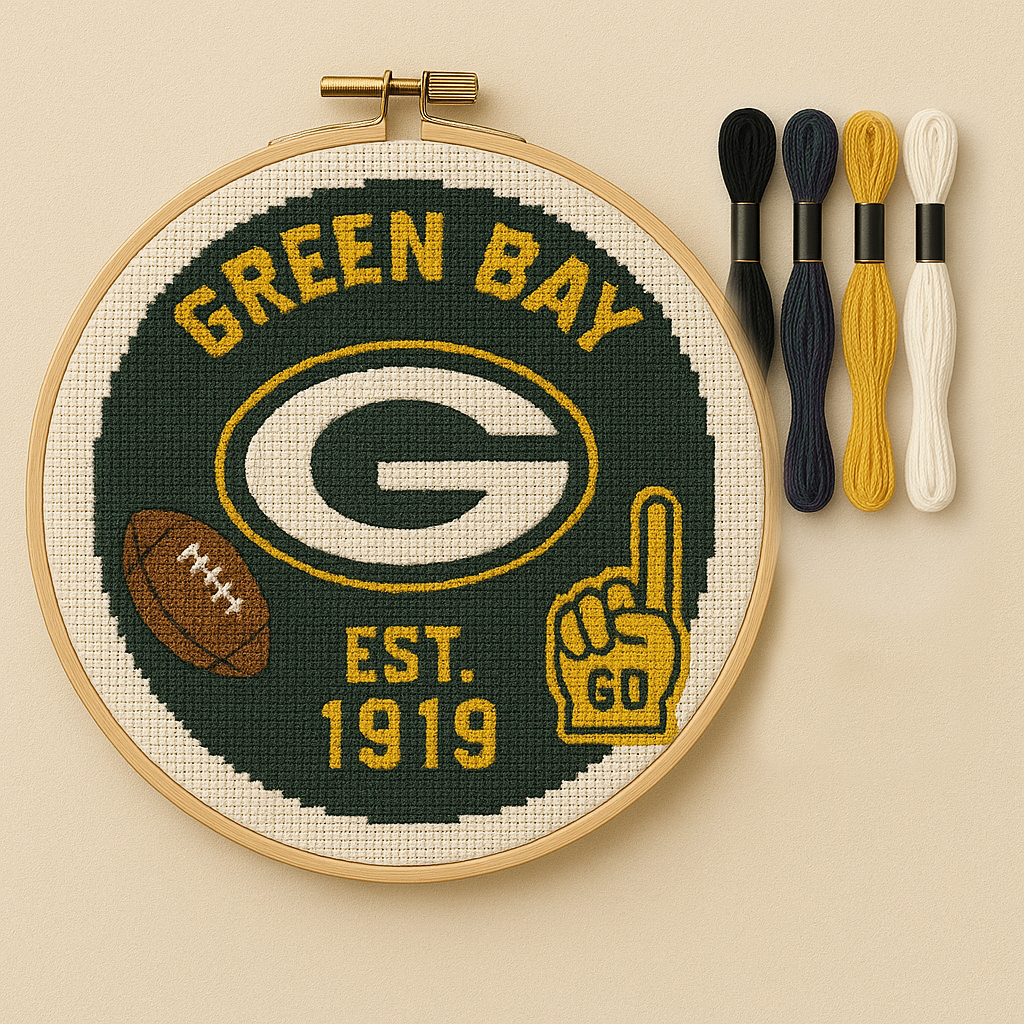 🧵Football Team Cross Stitch Kit – DIY Fan Edition