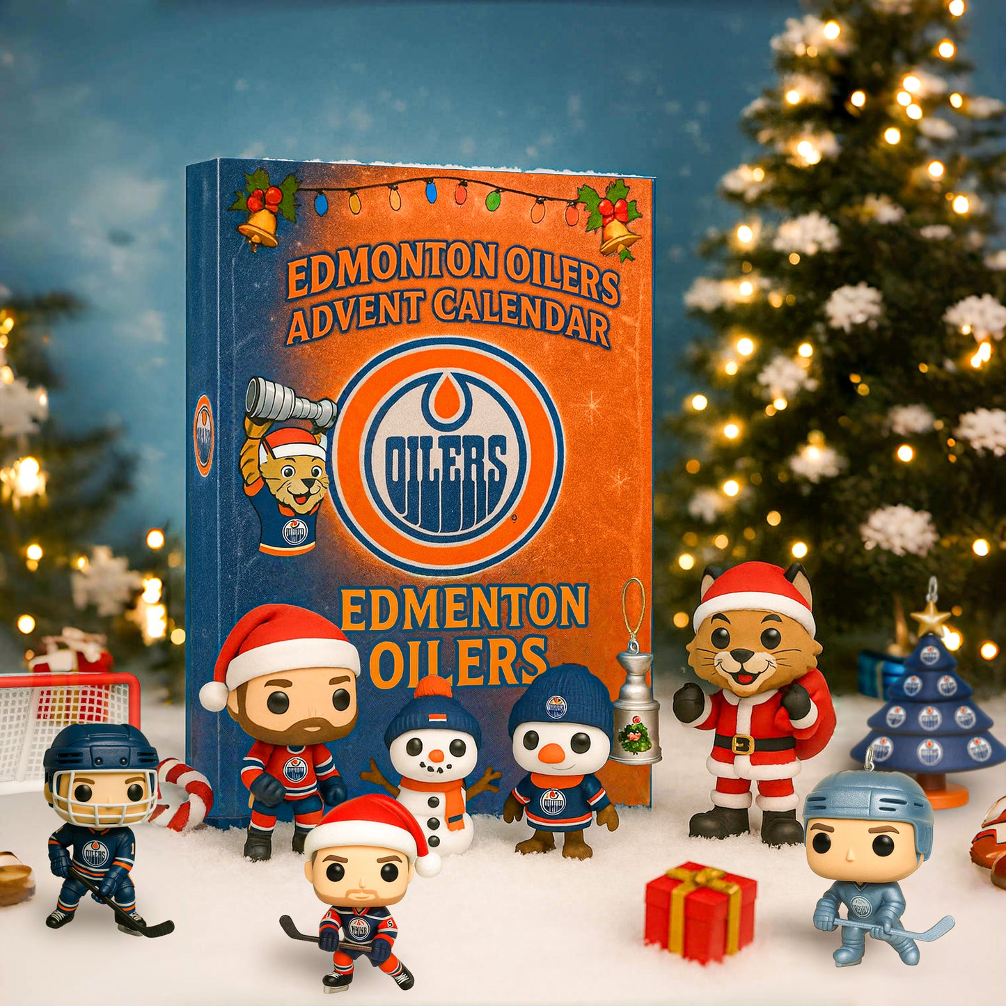 🏒Edmonton Hockey Team Advent Calendar – Christmas Countdown for Fans