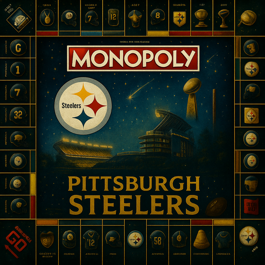 🏈 Steel City Black & Gold Fan Edition – MONOPOLY-Style Collector’s Board Game