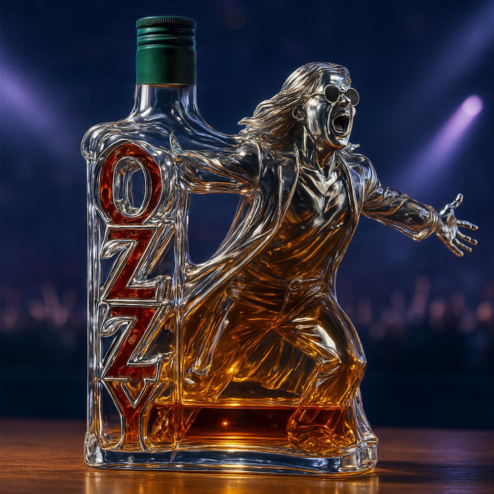 2025 🕯️ In Memory of the Prince of Darkness – Final Tour Tribute Whiskey Bottle
