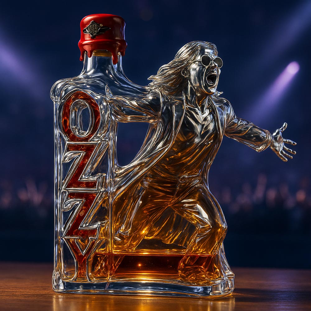 2025 🕯️ In Memory of the Prince of Darkness – Final Tour Tribute Whiskey Bottle