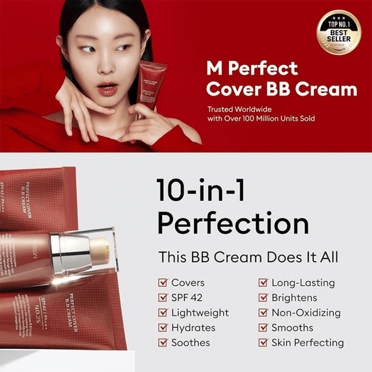 ✨ M Perfect Cover BB Cream SPF 42 PA+++(50ml)