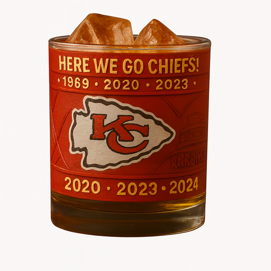 🏈 Kansas City Chiefs Commemorative Whiskey Glass 🥃