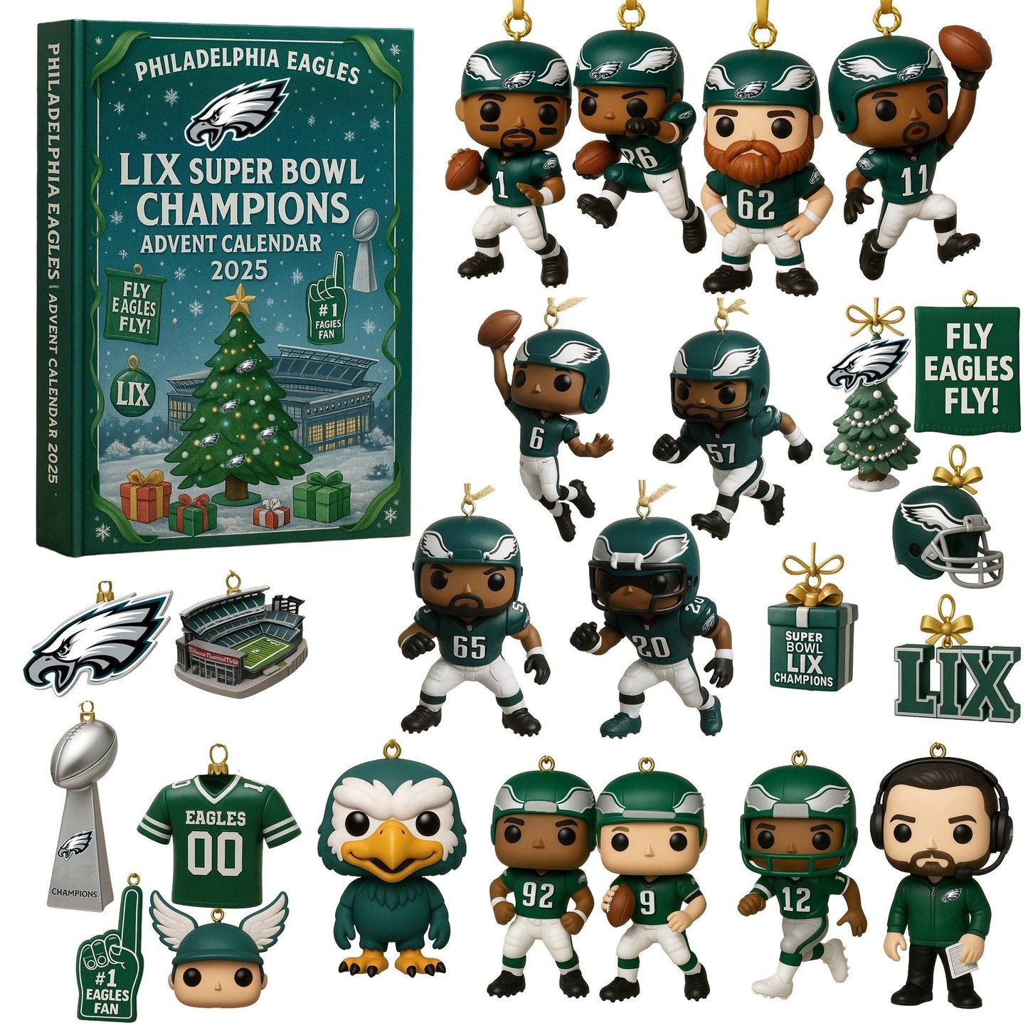 🏈The Philly pro football LIX Super Bowl Champions Advent Calendar 2025