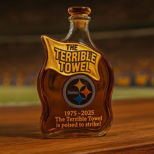 🏈 The Terrible Towel 50th Anniversary Commemorative Bottle 🎉