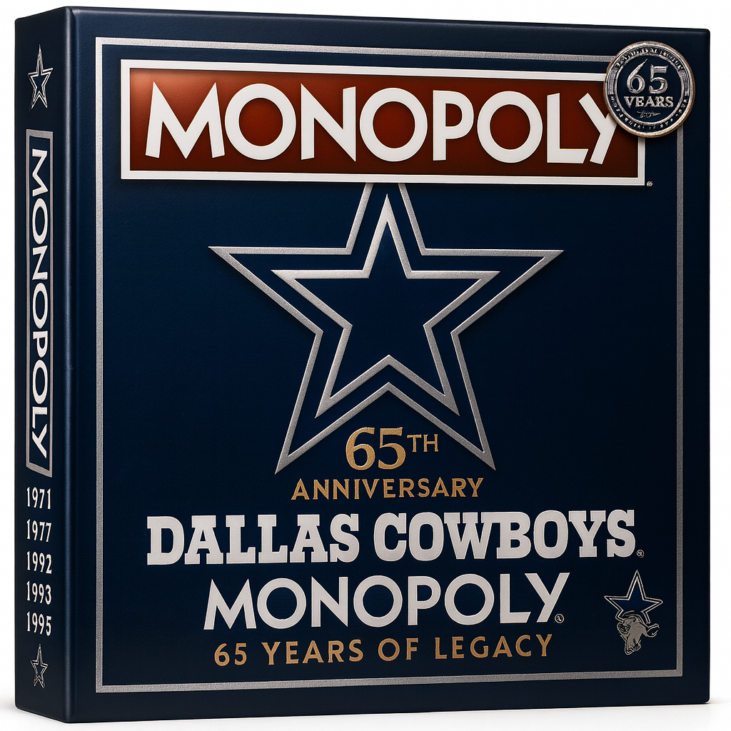 65 Years of Dallas Football Legacy – Collector’s Edition Monopoly 🏈