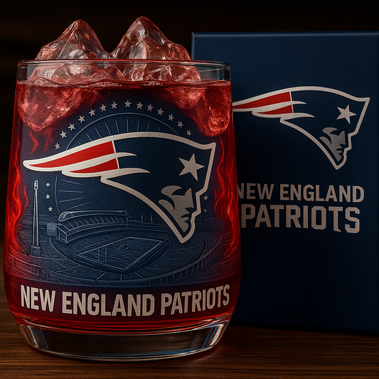 🏈New England Patriots – GOAT Legacy Commemorative Glass