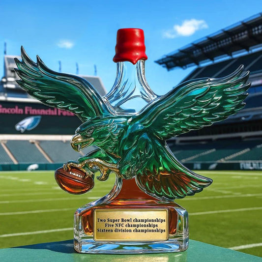 🦅 Midnight Green Glory – Limited-Edition Philadelphia Football Whiskey Bottle🏈
