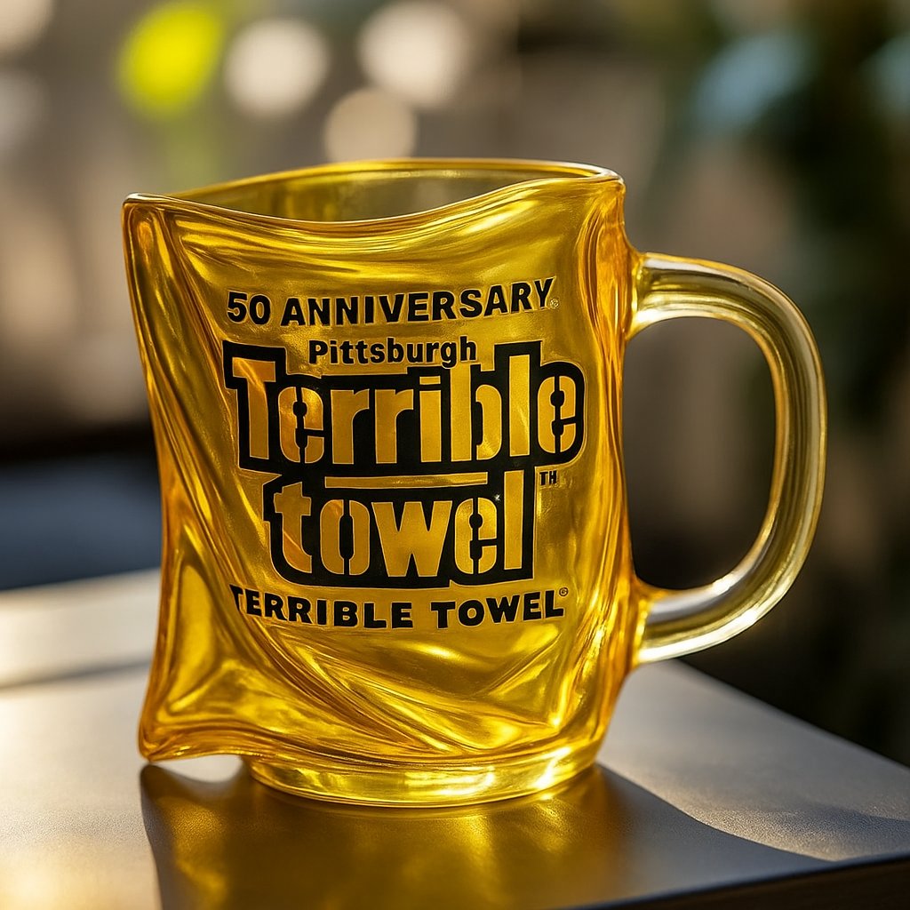 🏈Pittsburgh Steelers – “Terrible Towel” 50 Anniversary Mug