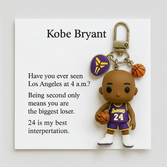 Kobe Bryant Memorial Keychain