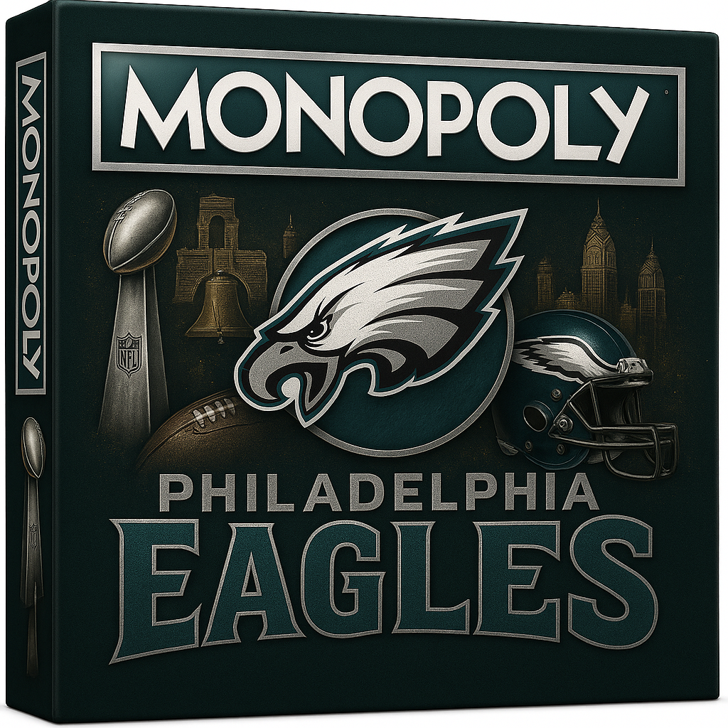 🦅 Midnight Green Pride MONOPOLY – Celebrate Your Team Spirit