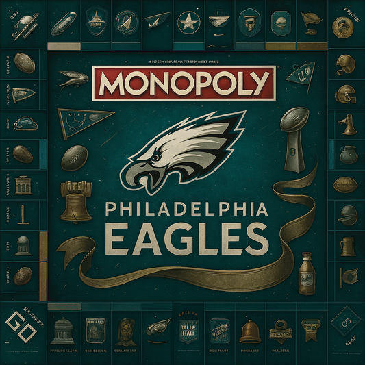 🦅 Midnight Green Pride MONOPOLY – Celebrate Your Team Spirit