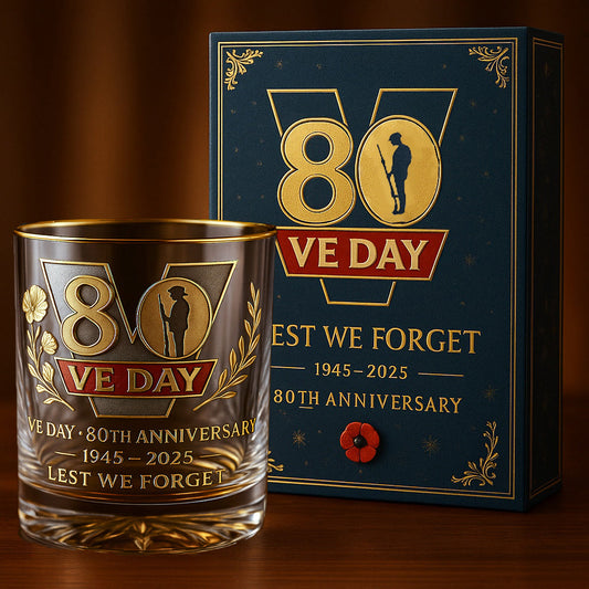 VE DAY · 80th Anniversary Rocks Glass
