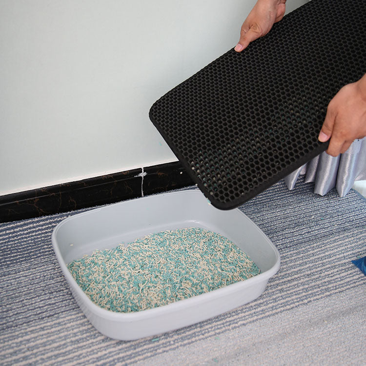 XL Durable Double Layer Scratching Cat Litter Mat