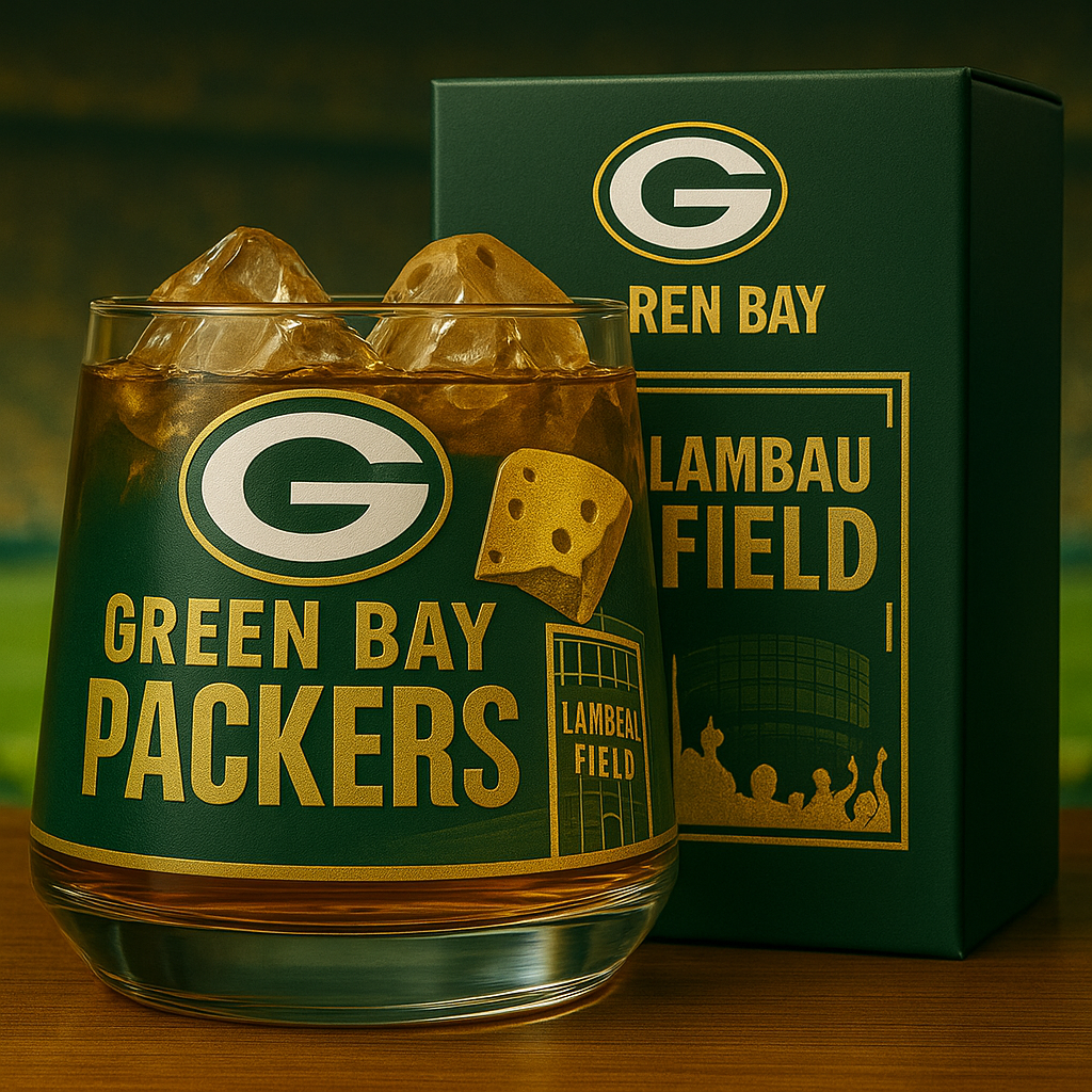 🏈 Green Bay Packers Limited Edition Whiskey Glass