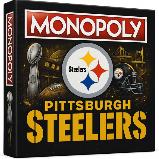 🏈 Steel City Black & Gold Fan Edition – MONOPOLY-Style Collector’s Board Game