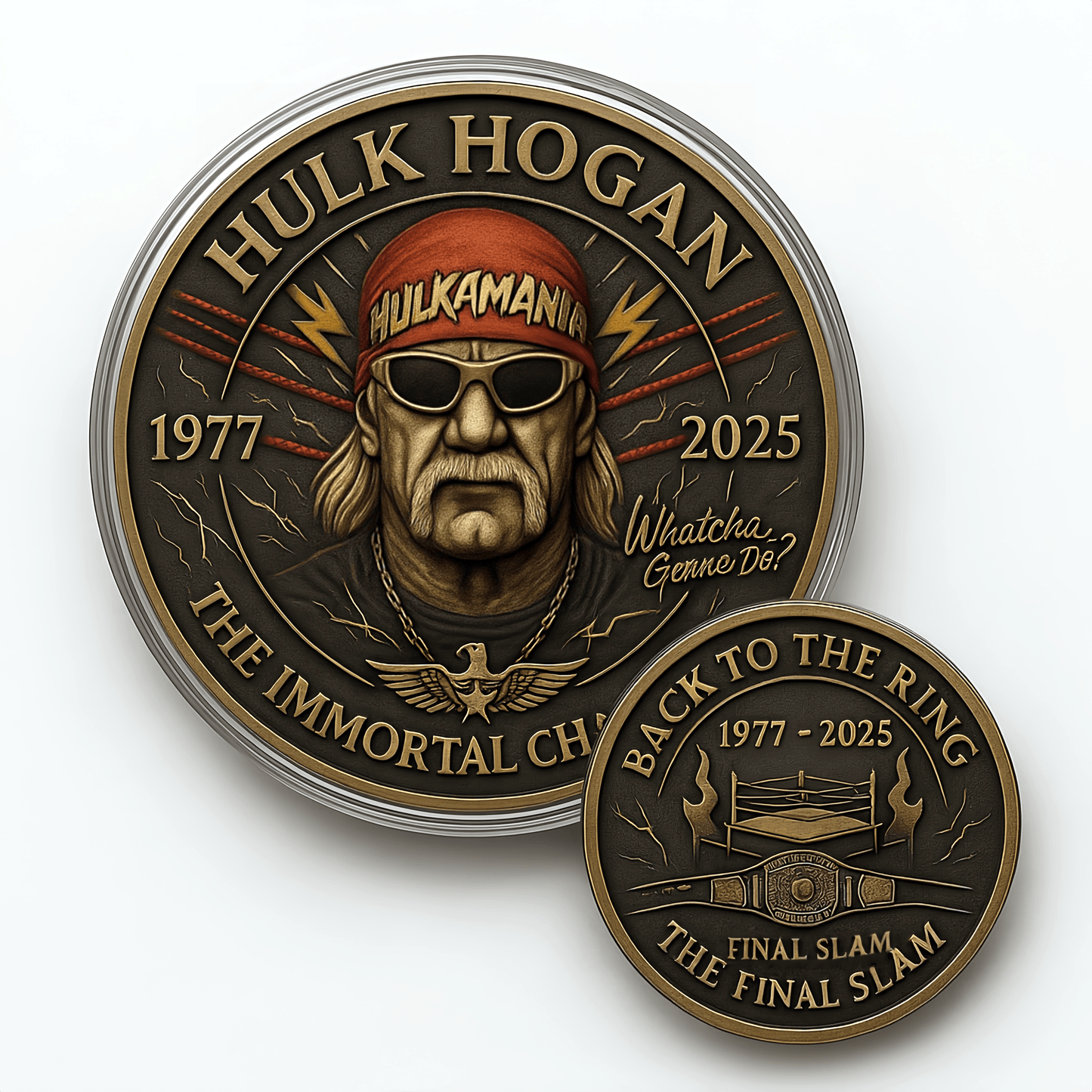 💥 HULK HOGAN · THE FINAL SLAM MEMORIAL COIN