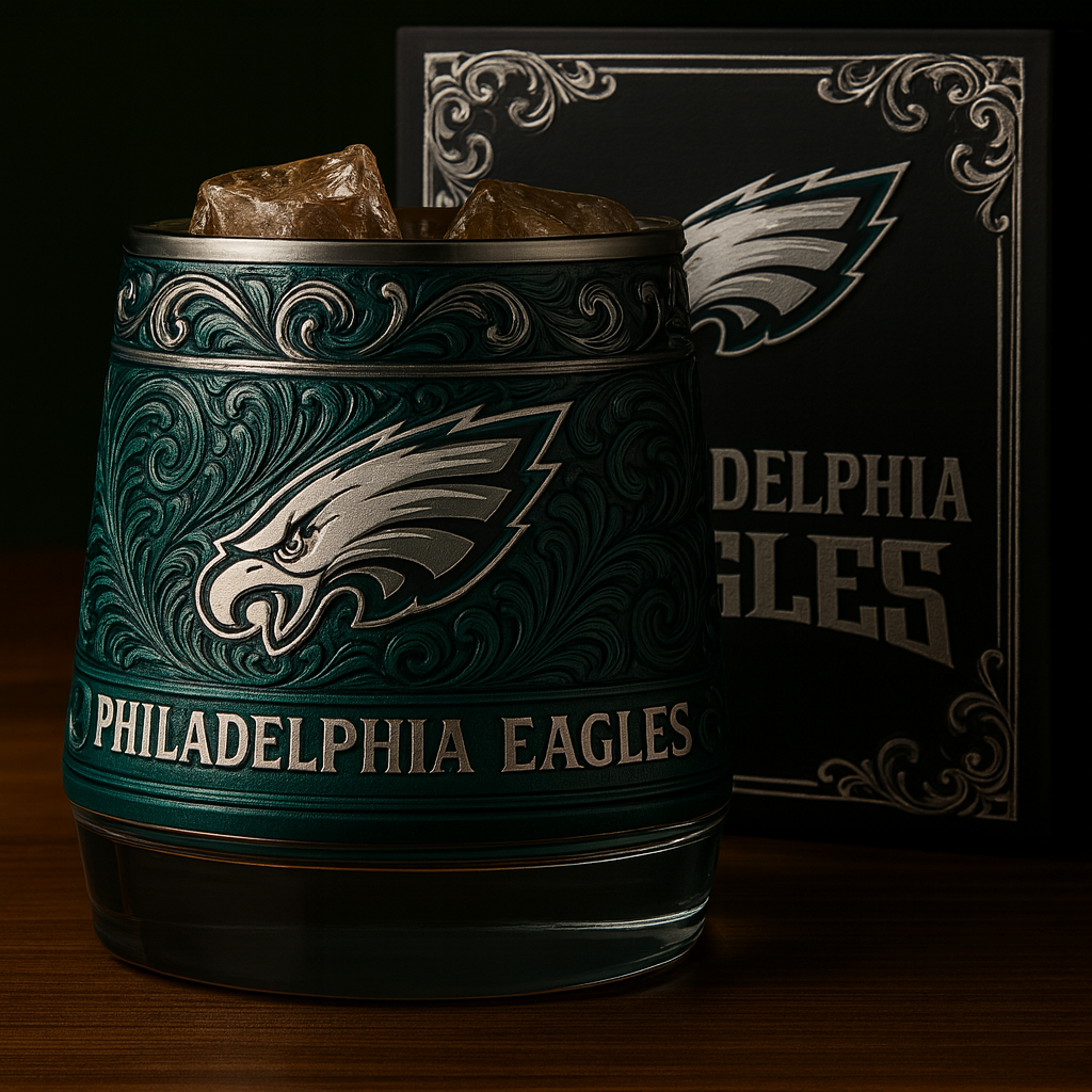 🦅 Midnight Green Legacy – Limited Edition Whiskey Glass & Collector’s Box 🥃