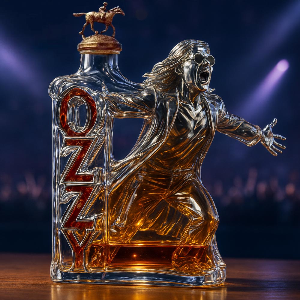 2025 🕯️ In Memory of the Prince of Darkness – Final Tour Tribute Whiskey Bottle