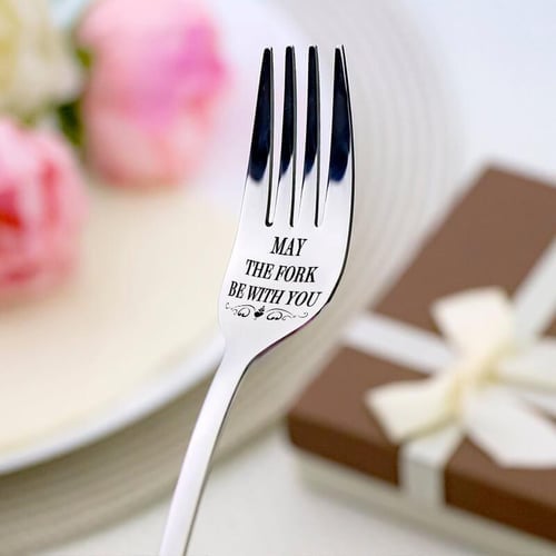 💝Engraved Fork ：Support engraving customization(With Gift Box)💝