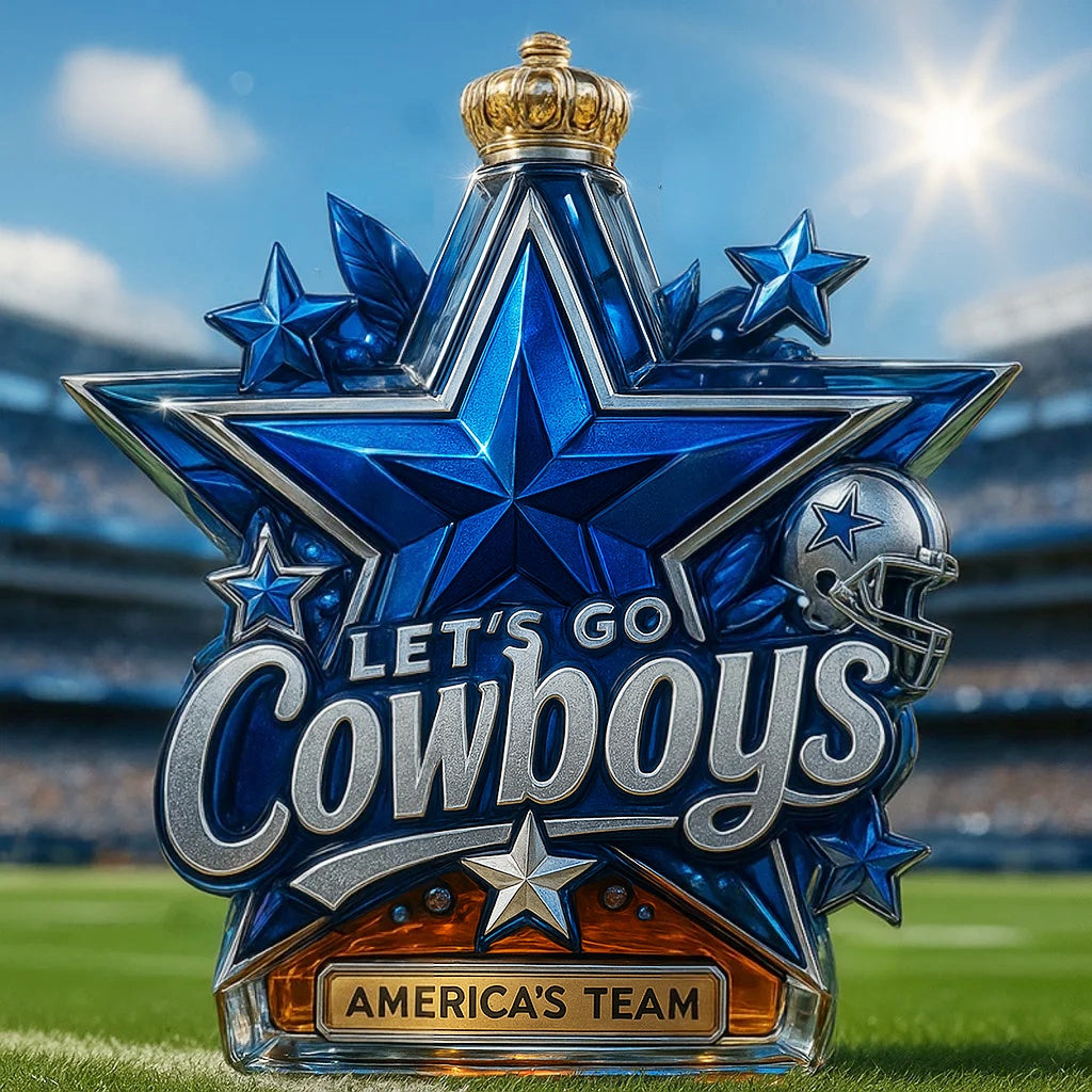 ✨ Limited Edition Lone Star Blue Football Tribute Whiskey Bottle 🏈