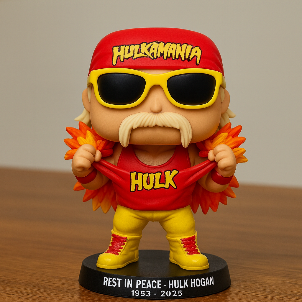 Hulk Hogan Collectible Figure (1953–2025) – Limited Tribute Edition 🏆