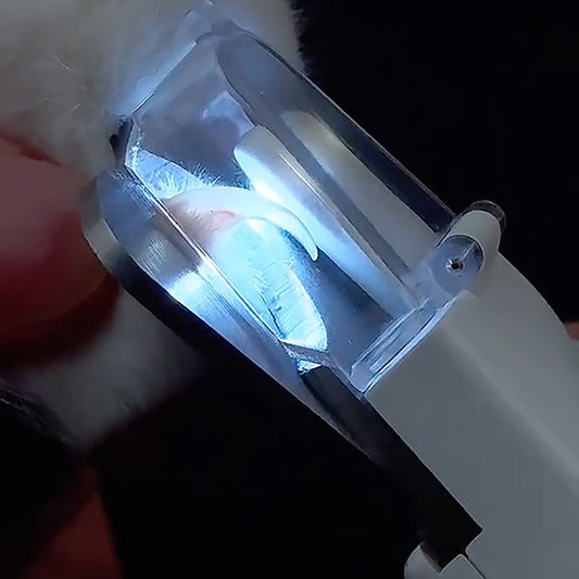 2 in 1 pet nail clippers — —  with LED light
