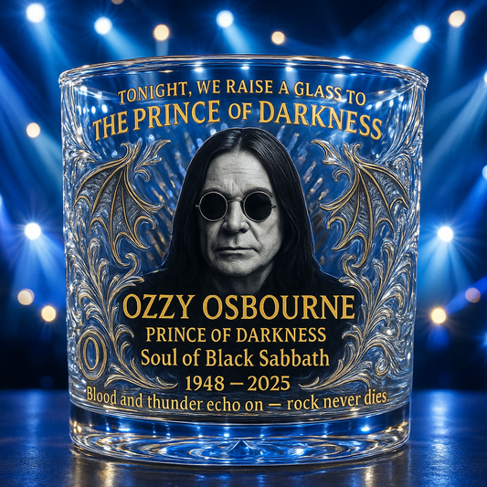 Raise a Toast to the Prince of Darkness – 2025 Collector’s Memorial Glass 🥃🖤